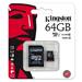 Paměťová karta 64GB microSDXC UHS-I + adaptér