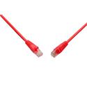 Patch kabel CAT5E UTP PVC 10m červený, snag-proof C5E-114RD-10MB