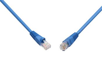 Patch kabel CAT5E UTP PVC 10m modrý, snag-proof, C5E-114BU-10MB