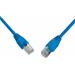 Patch kabel CAT6 SFTP PVC 0,5m modrý snag-proof C6-315BU-0,5MB