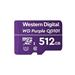 WD micro SDHC karta 512GB Purple WDD512G1P0C