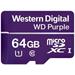 WD micro SDHC karta 64GB Purple WDD064G1P0C