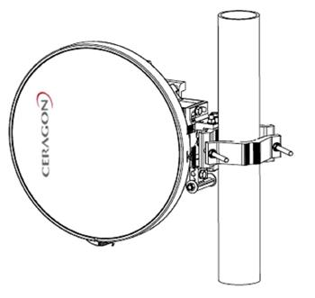 Anténa Ceragon E-band 80 GHz (300mm)