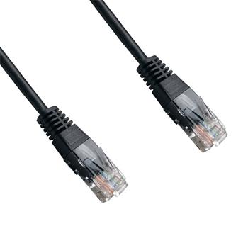 Patch cord Datacom UTP Cat 6, 2 m, černý, nestíněný