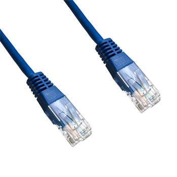 Patch cord Datacom UTP Cat 6, 3 m, modrý, nestíněný